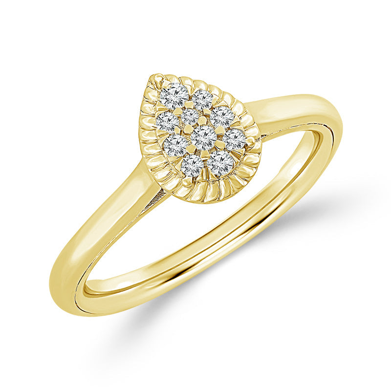 Diamond BrIdal Set 0.20 ct tw 10k Yellow Gold-FSRB4202A78Y0