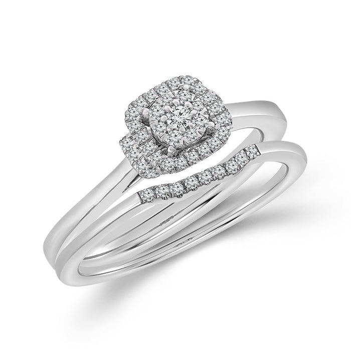 Diamond BrIdal Set 0.25 ct tw 10k Yellow Gold-FSRB4203A78Y0