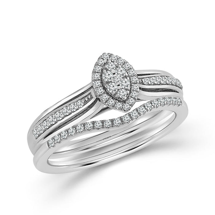 Diamond BrIdal Set 0.25 ct tw 10k Yellow Gold-FSRB4204A78Y0