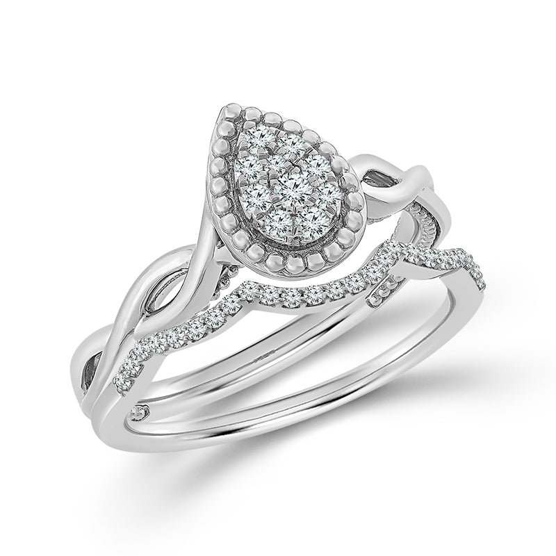 Diamond BrIdal Set 0.20 ct tw 10k Yellow Gold-FSRB4206A78Y0