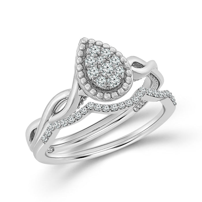 Diamond BrIdal Set 0.20 ct tw 10k Yellow Gold-FSRB4206A78Y0