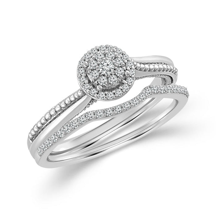 Diamond BrIdal Set 0.20 ct tw 10k Yellow Gold-FSRB4208A78Y0