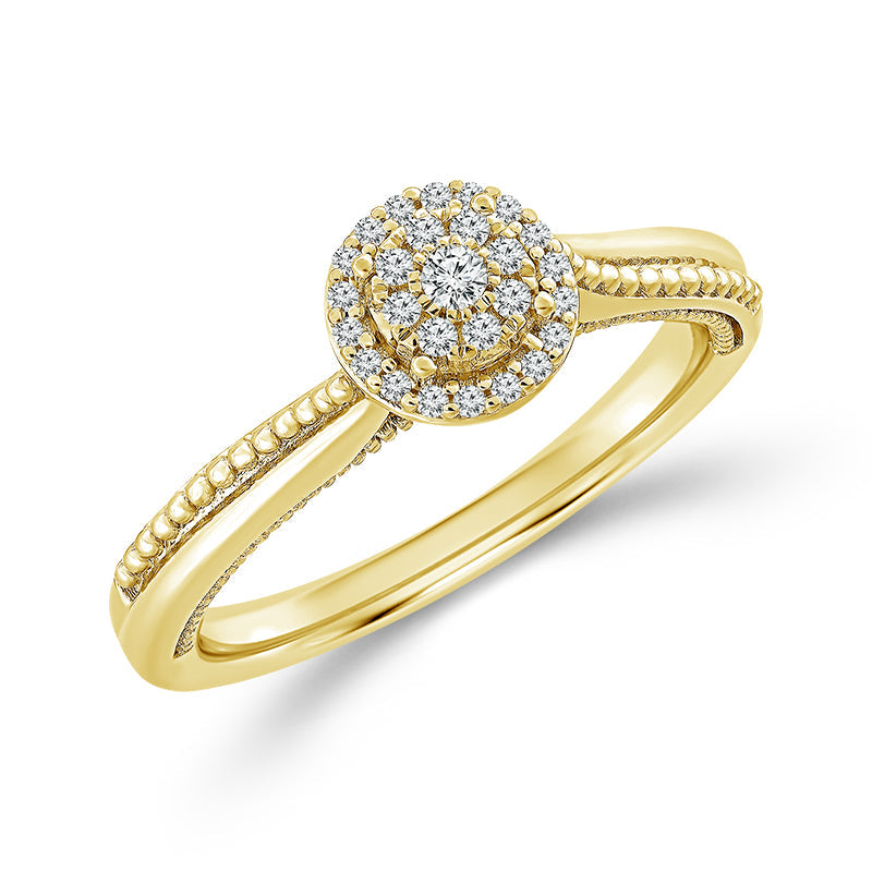 Diamond BrIdal Set 0.20 ct tw 10k Yellow Gold-FSRB4208A78Y0