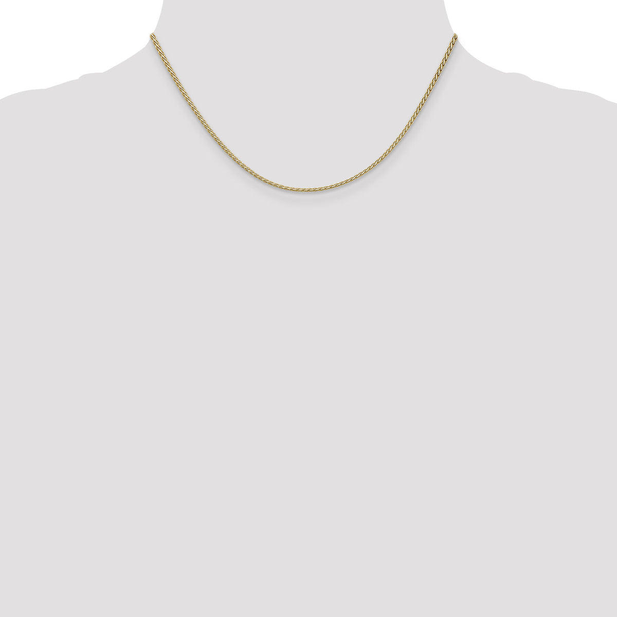 14k 1.9mm Flat Wheat Chain-FW050-16