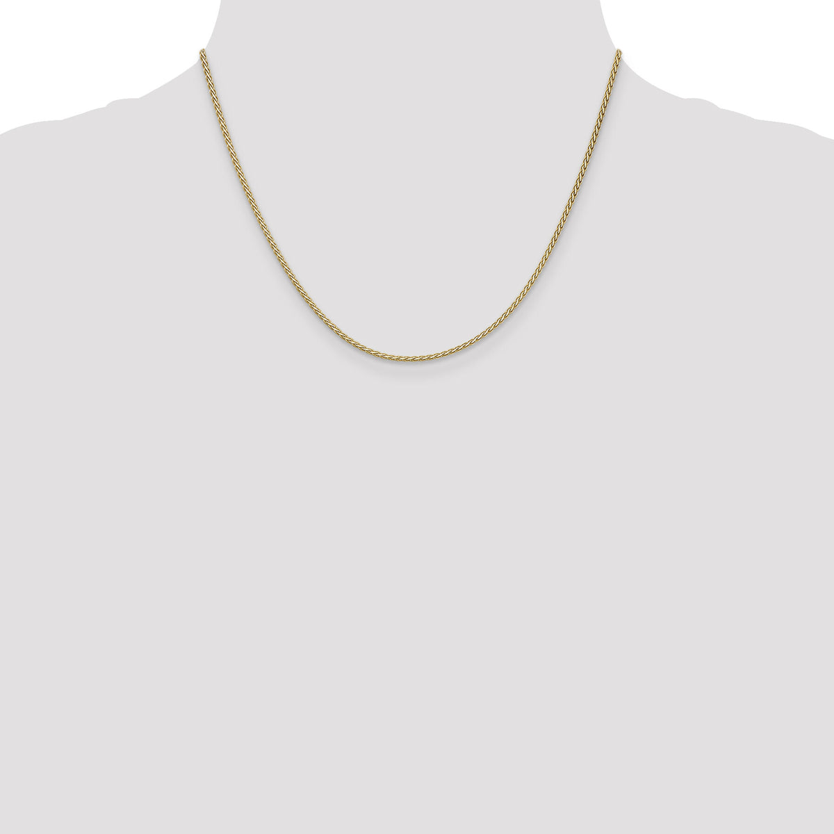 14k 1.9mm Flat Wheat Chain-FW050-18