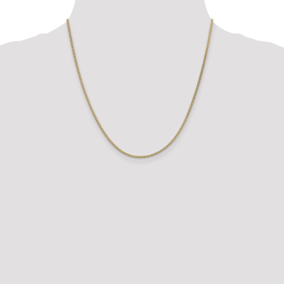 14k 1.9mm Flat Wheat Chain-FW050-20