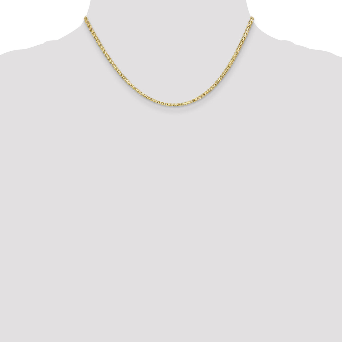 14k 2.3mm Flat Wheat Chain-FW070-16