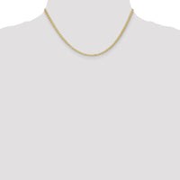 14k 2.3mm Flat Wheat Chain-FW070-16