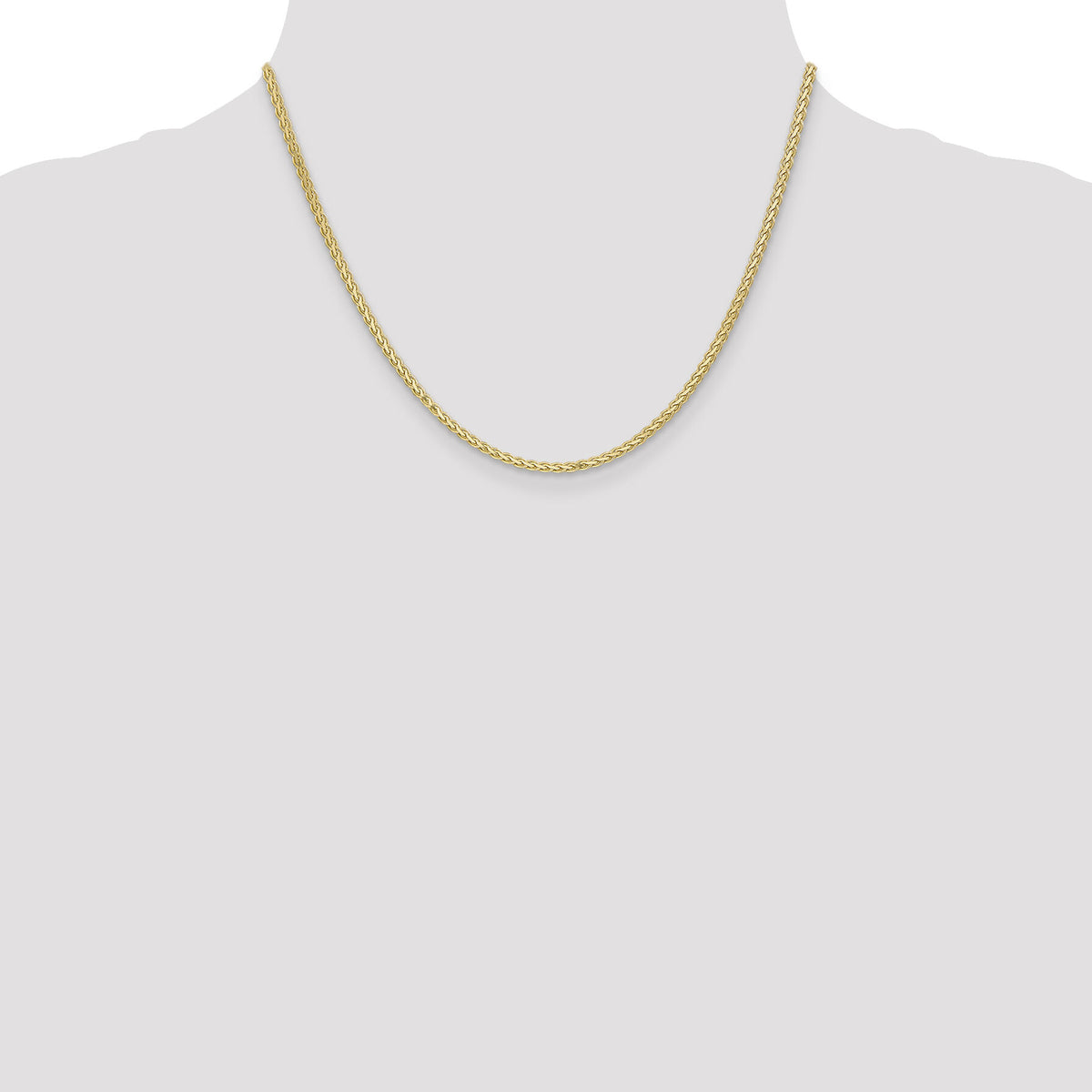 14k 2.3mm Flat Wheat Chain-FW070-18