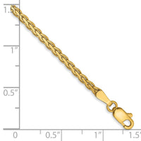 14k 2.3mm Flat Wheat Chain-FW070-7