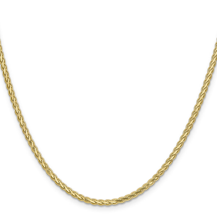 14k 2.8mm Flat Wheat Chain-FW085-24
