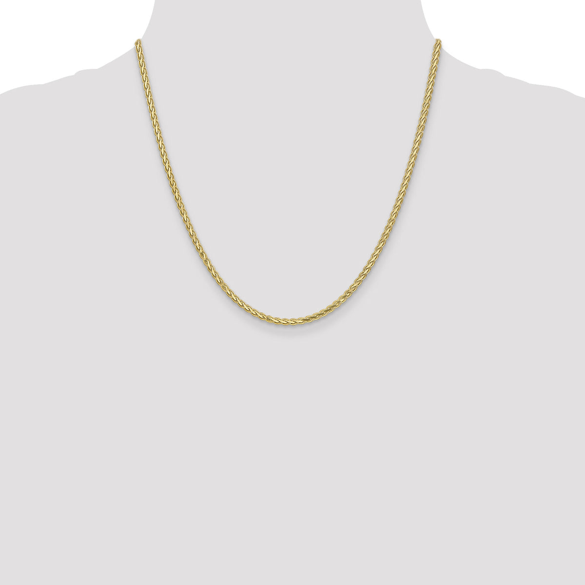 14k 2.8mm Flat Wheat Chain-FW085-20