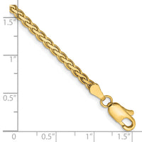 14k 2.8mm Flat Wheat Chain-FW085-7