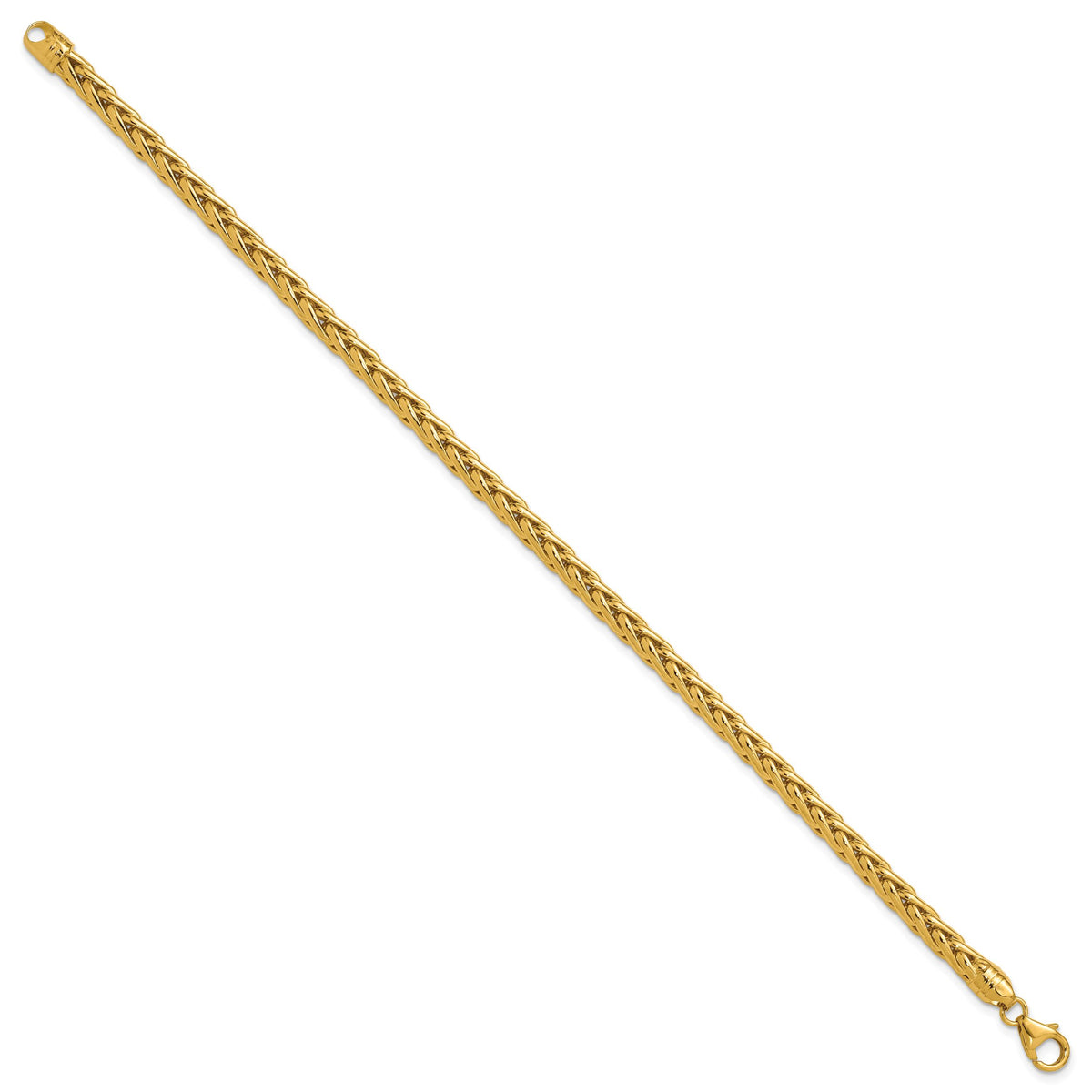 14k Polished 8.5in Wheat Chain Bracelet-GB240-8.5