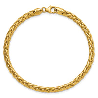 14k Polished 8.5in Wheat Chain Bracelet-GB240-8.5