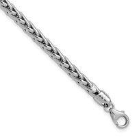 14k White Polished 8.25in Wheat Chain Bracelet-GB241-8.5