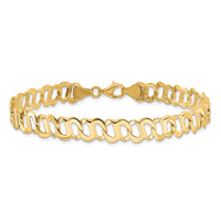 14k Polished Fancy Link Bracelet-GB243-8.75