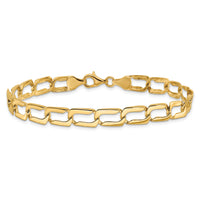 14k Polished Link Bracelet-GB244-8.5