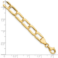 14k Polished Link Bracelet-GB244-8.5