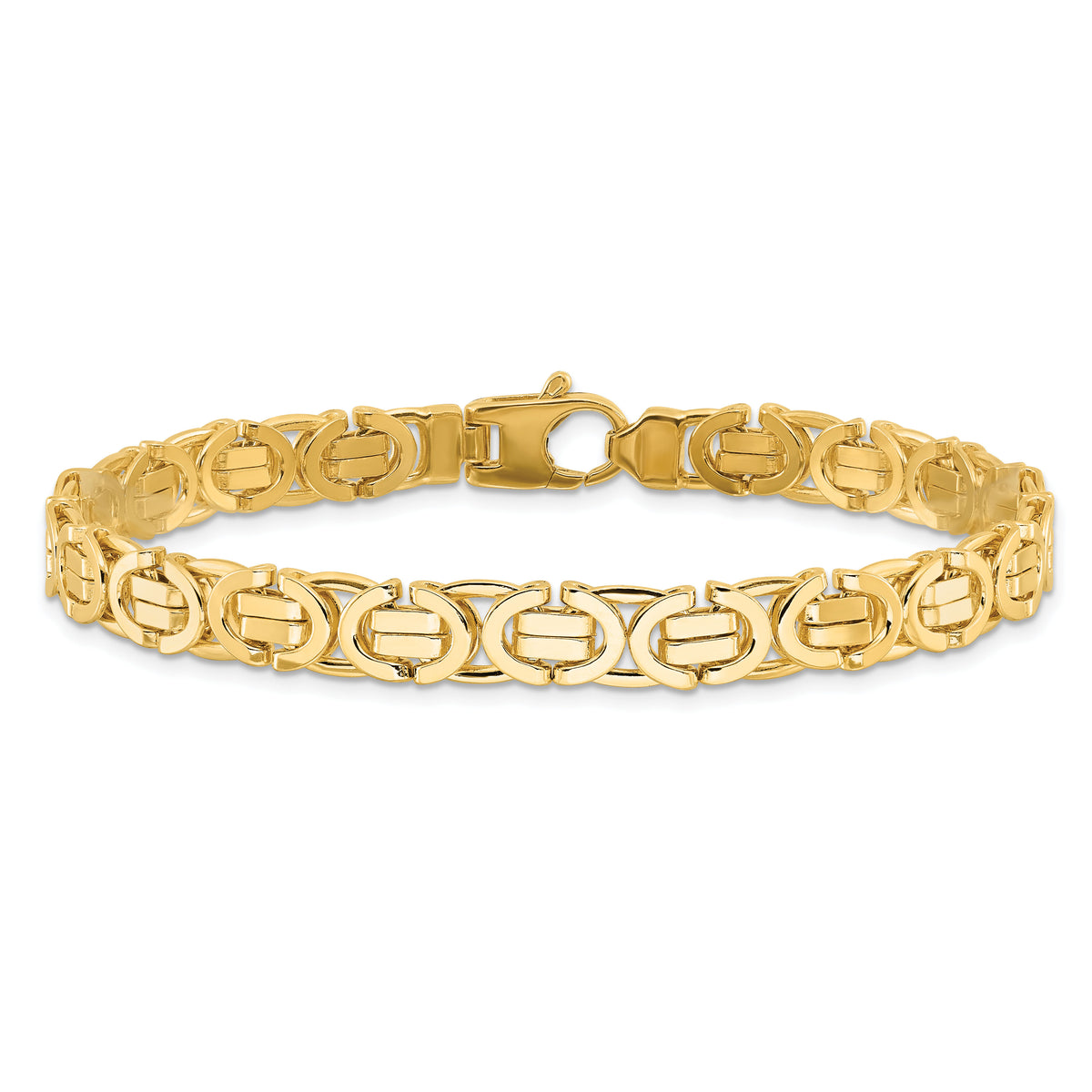 14k Polished Fancy Link Bracelet-GB273-8.25
