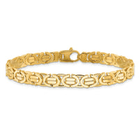 14k Polished Fancy Link Bracelet-GB273-8.25
