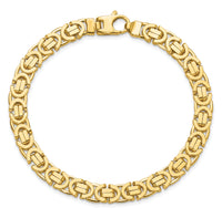 14k Polished Fancy Link Bracelet-GB273-8.25
