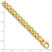 14k Polished Fancy Link Bracelet-GB273-8.25