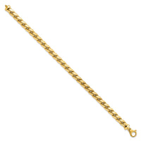 14K Polished Fancy Link Men's Bracelet-GB276-8.5