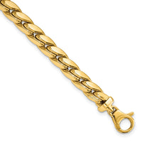 14K Polished Fancy Link Men's Bracelet-GB276-8.5