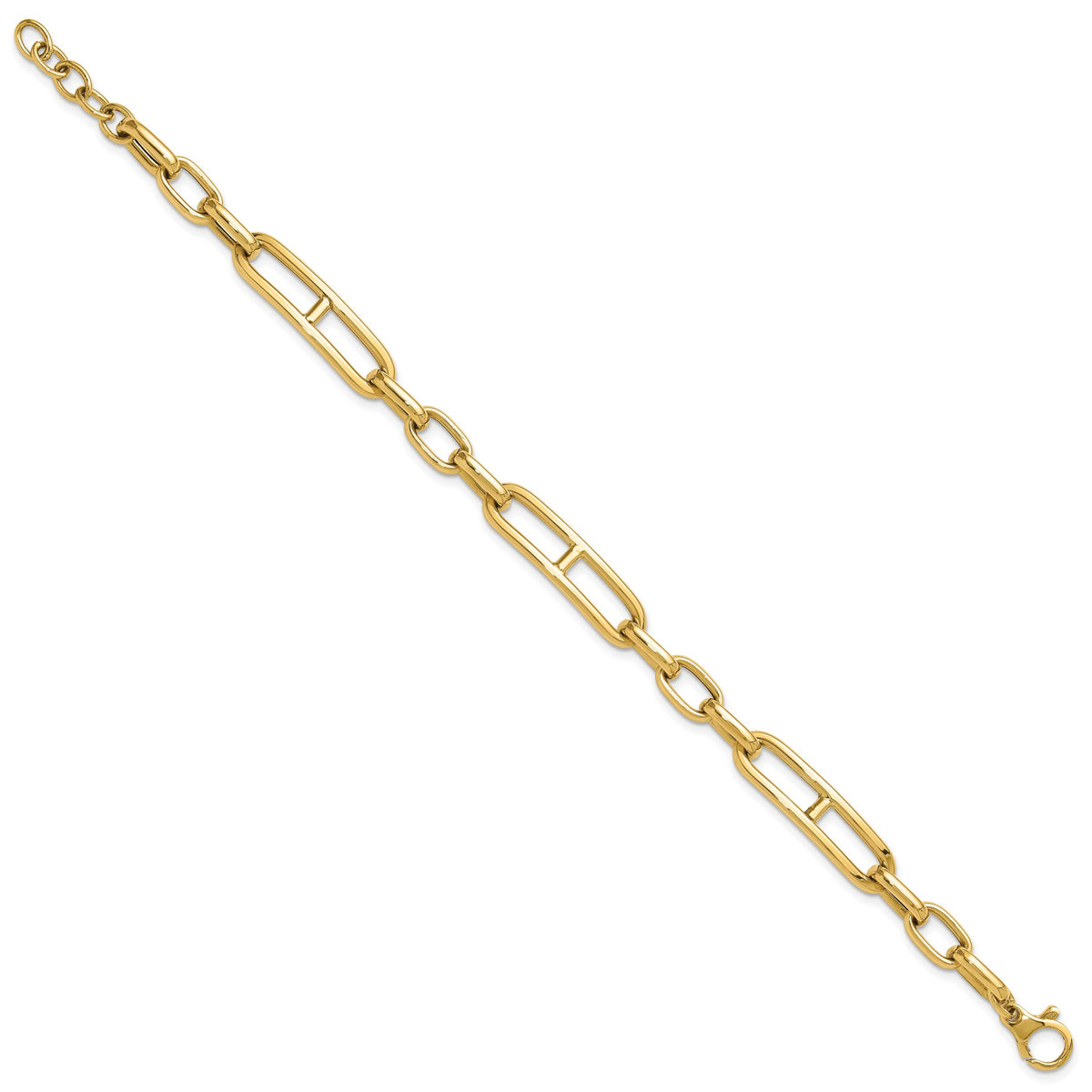 14K Fancy Link Bracelet-GB282-8