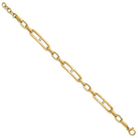 14K Fancy Link Bracelet-GB282-8