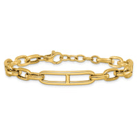14K Fancy Link Bracelet-GB282-8