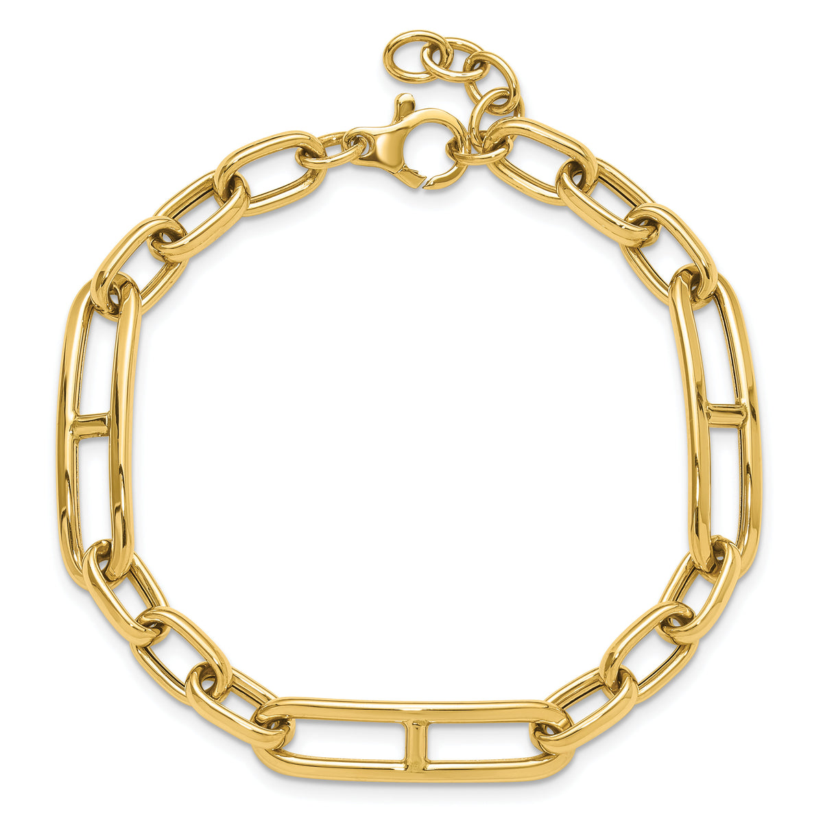 14K Fancy Link Bracelet-GB282-8