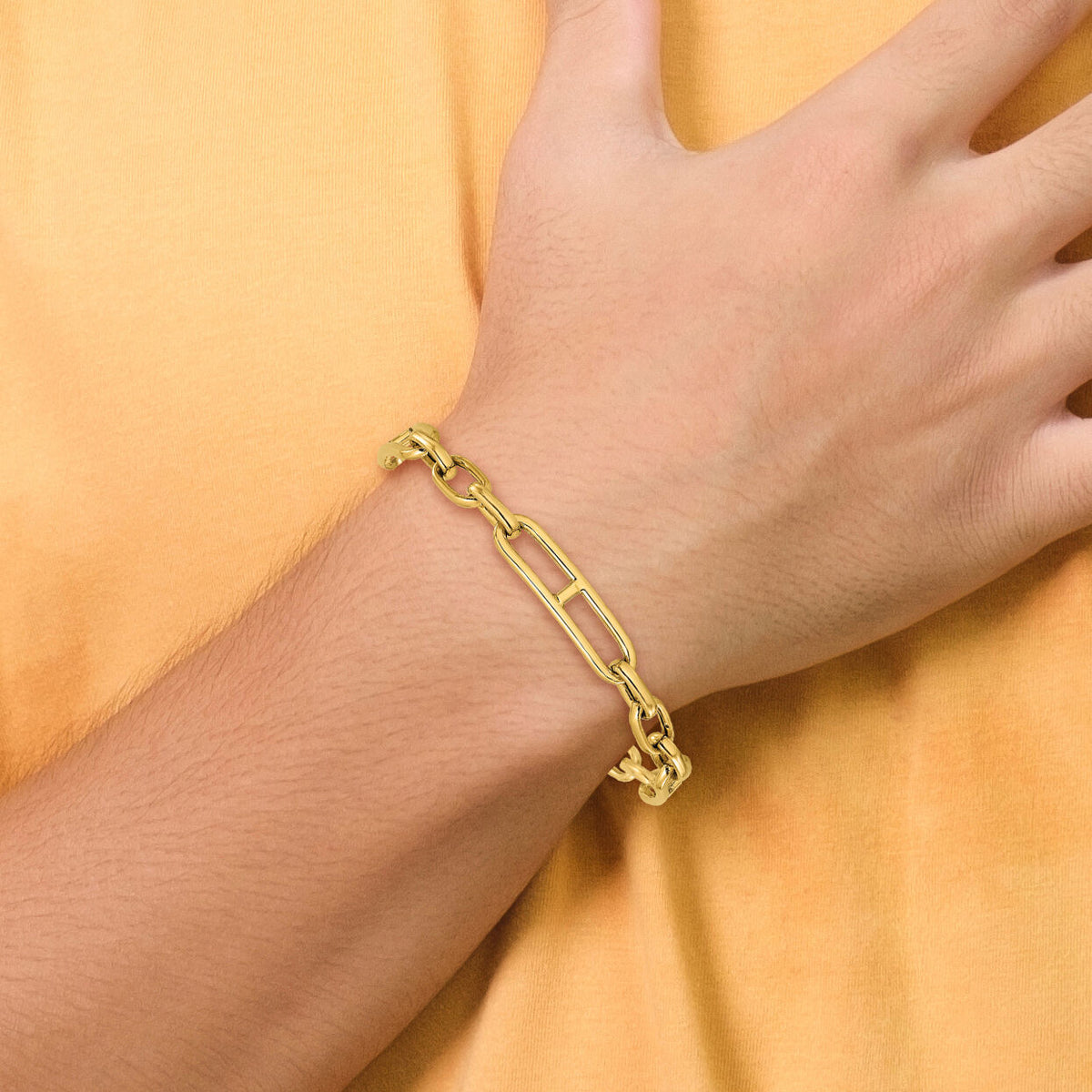 14K Fancy Link Bracelet-GB282-8