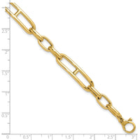 14K Fancy Link Bracelet-GB282-8