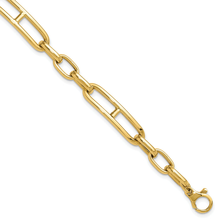 14K Fancy Link Bracelet-GB282-8