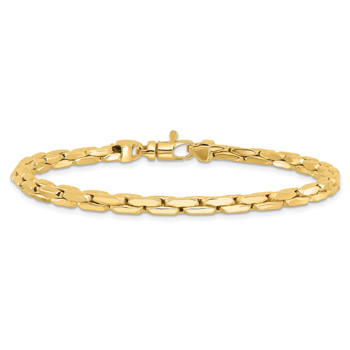 14K Polished 4.5mm Fancy Link Bracelet-GB283-8.25