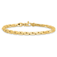 14K Polished 4.5mm Fancy Link Bracelet-GB283-8.25