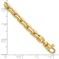 14K Polished 4.5mm Fancy Link Bracelet-GB283-8.25