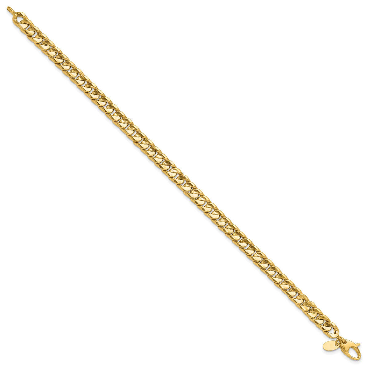 14K Polished Fancy 8.5in Bracelet-GB286-8.5