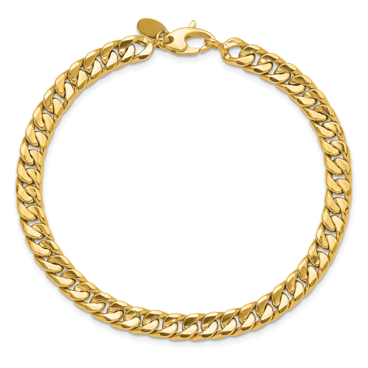 14K Polished Fancy 8.5in Bracelet-GB286-8.5