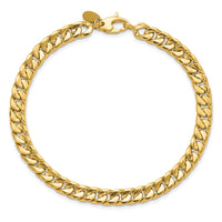 14K Polished Fancy 8.5in Bracelet-GB286-8.5