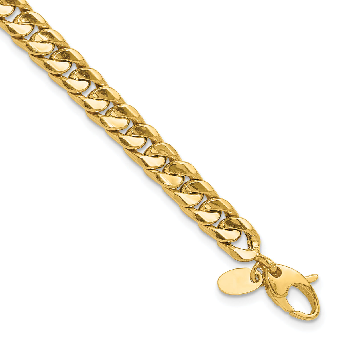 14K Polished Fancy 8.5in Bracelet-GB286-8.5