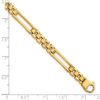 14k Polished Fancy Open Multi Link Bracelet-GB291-8
