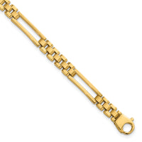 14k Polished Fancy Open Multi Link Bracelet-GB291-8