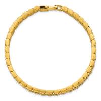 14k Brushed and Polished Fancy Link 12mm Men's Bracelet-GB295-8.5