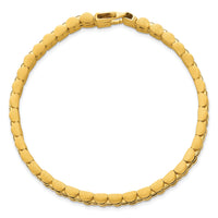 14k Brushed and Polished Fancy Link 10mm Men's Bracelet-GB297-8.5