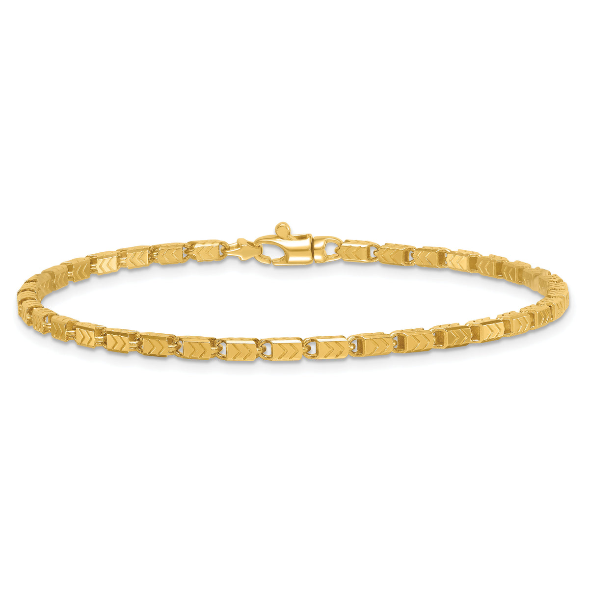 14k Polished 8.25 Fancy Link Bracelet-GB306-8.25