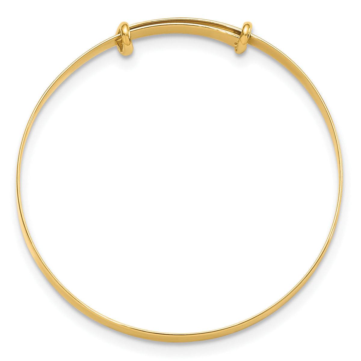 14K Madi K Polished Expandable Baby Bangle-GK1084