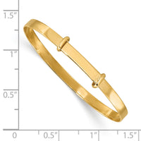 14K Madi K Polished Expandable Baby Bangle-GK1084